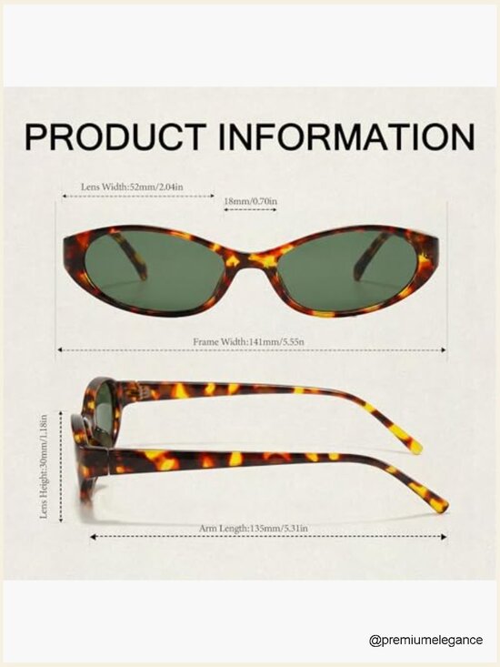 Retro Oval Sunglasses for Women - Small Chic 90s Style UV400 Lightweight Shades